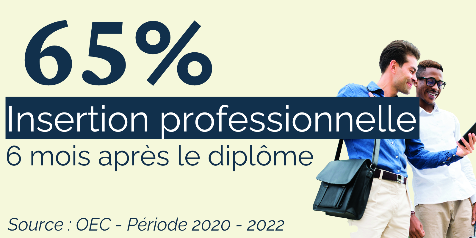 Taux d'insertion formation licence Commerce international